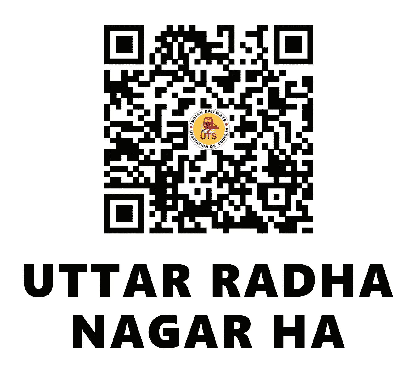 UTS QR Code for UTTAR RADHA NAGAR HA - UTN (ER - WEST BENGAL)